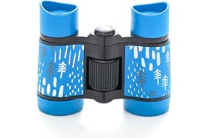 Satohom Binoculares para Niños Regalo para Niños Y Niñas, Prismáticos Compactos A Prueba De para Observación Senderismo Camping Binoculares De Mano Portátiles para De Alta con Ocular (Azul)
