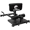 X MAXSTRENGTH Sissy Squat Machine, Home Multi-Function Squat Bench Machine Push Up Ab Workout Home Gym Squat Stand Machine 3-in-1 Sit Up Leg Machine