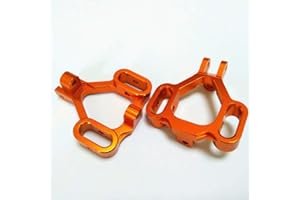 EPTNNASO CrazyRacer 2pcs Aluminium F/R C Hub C Hubs Orange for HPI Savage X XL 21 25 SS 4.6 5.9 Flux 85048