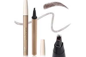 UCANBE Matita Sopracciglia Waterproof Microblading con Pennello Angolato, Pennello Morbido, Trucco Naturale per Sopracciglia (Marrone Cenere)