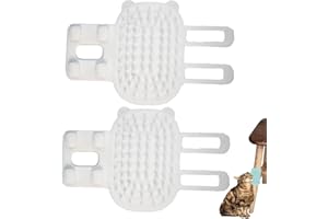 WEYSHHT Pet Tickling Artifact, 2pcs Artifact de Chatouillement, Brosse de Coin pour Chat, Artefact de Chatouillement pour Animaux de Compagnie, Self Groomer Brosse Massage Chat, Autonettoyante