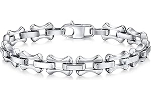 VNOX Armband Herren Edelstahl Silber : Geschenk für Ihn Armbänder Gliederarmband Schwarz Gold, 19cm 21cm 23cm Geschenk für Papa Männer Ehemann Sohn, Armband für Bruder Vatertag Geburtstag