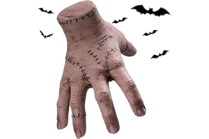 Atsmoce® Mano di Mercoledi, Halloween Family Hand, Cosa Mano, Spaventose Decorazione per Halloween, Puntelli Horror adatto per Halloween Party e Cosplay