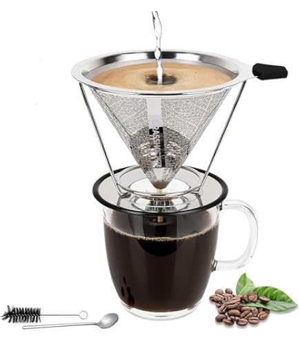 Goudkleurige filters, koffiefilter, Permanent Koffiefilter 2 RVS Goudkleurige filters, koffiefilter, Permanent Koffiefilter 2 RVS