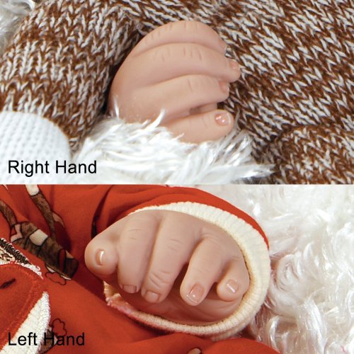 Paradise Galleries Lifelike Realistic Soft Vinyl Weighted 41cm Baby Girl Doll Gift 
