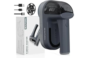 BEAUTURAL Elektryczna golarka do kłaczków, ładowana przez USB-C, 2 prędkości, 2000 mAh, akumulator do ubrań i różnych materiałów