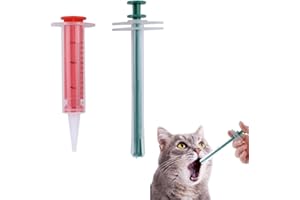 DOUKESH Lance Pilule Chat Animaux Médecine Distributeur Pet Pill Dispenser Seringue pour Animaux de Compagnie Distributeur De Comprimés pour Chats Chiens Pilules Capsules Liquide Poudre Pharmaceutique 2PCS