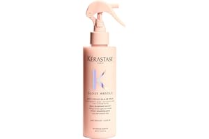 Kérastase, Gloss Absolu, Spray Multi-Beneficio per Capelli Crespi, Con Acido Glicolico, Acido Ialuronico e Olio di Rosa Canina, Anti-Frizz Glaze Milk, 190ml