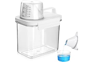 ELEGANCE-GO Dispenser per Detersivo da 1100 ml con misurino, Contenitore Ermetico in Polvere Contenitore per Detersivo Dispenser Multiuso per Detersivo per Detersivo in Polvere e Liquidi