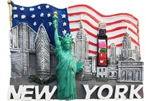 MUYU MAGNET Calamita da frigorifero 3D New York USA souvenir regalo casa cucina frigorifero decorazione collezione