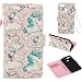 Produktbild HUAWEI HONOR 7A Hülle, HUAWEI HONOR 7A Schutzhülle, HUAWEI HONOR 7A cover Alfort Lederhülle Design Dual Use Flip Hülle Cover Schale Book Type PU Leder + PC Hülle Innere Magnetverschluss Flip Case Wallet Case für HUAWEI HONOR 7A Smartphone Ledercase Tasche Taschen Schalen Handytasche mit Standfunktion und Kartenfächer ( Rosa Pony )