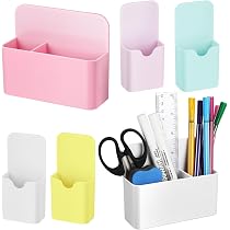 6 Stuks Magnetische Pennenhouders – 2 Maten, Verstelbaar Vak, Sterke Magneet – Ideaal Voor Whiteboard, Koelkast, School En Kantoor (meerkleurig)