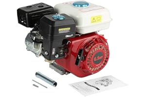 Cocoarm Four-stroke replacement engines 4 stroke engine 6.5 petrol engine 4 Stroke Pull Start 168F OHV Replacement Petrol Engine for Industrial and Agricultural Equipment, 3.6L fuel tank