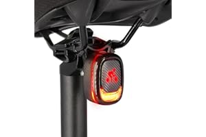 XIAOKOA Fanale Posteriore per Bicicletta,Luce a Induzione Intelligente, Ricaricabile USB Impermeabile,a LED Regolabili in Luminosità