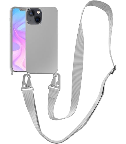 EAZY CASE Handykette – Verstellbarer Trageriemen Für IPhone 12/12 Pro, Schulterriemen, Grün/schwarz