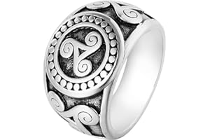 HCMA Viking Totem Noeud Celtique Titane Acier Hommes Anneaux Punk Hip hop Rock Vintage pour Homme Petit ami Motard Bijoux créativité Cadeau