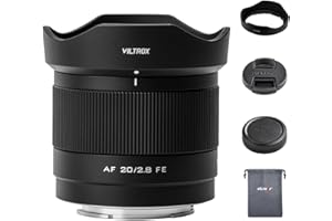 ‎VILTROX VILTROX 20 mm f2.8 FE, 20 mm f/2.8 e-Mount pełny format AF ultraszerokokątny obiektyw autofokus do Sony e Mount, Prime obiektyw szerokokątny a7cr a7cii a7c a6700 zv-e100 a6600 a6400 a7iv a7iii