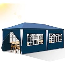 Tenda Da Giardino Izrielar 3x3m Impermeabile - Con 4 Pannelli Laterali E Finestre, Ideale Per Feste E Eventi - Foto 7