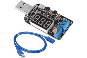 Youmile DC-DC cyfrowy moduł konwertera USB buck Boost 5 V do 3,3 V 9 V 12 V 18 V 24 V regulowany moduł zasilania z przedłużaczem USB
