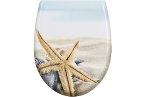 WOLTU Toilettendeckel mit Absenkautomatik Klodeckel WC Sitz Softclose Klobrille mit Quick Release Funktion Duroplast Oval einfache Montage