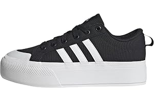 Adidas Women's Bravada 2.0 plattform skridskosko, Core svart/vit/Core svart, 7.5