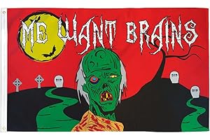 AZ FLAG - Halloween Zombie Flag - 3x5 Ft - 100D Polyester Happy Halloween Banner with Two Metal Grommets - Fade Resistant - Vivid Colors - 3' x 5' Feet - 150x90 Cm