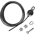 LFJ Fitness Steel Cable, Heavy Duty Steel Wire LAT and Lift Pulldown Pulley System Home Gym Cable Accessories