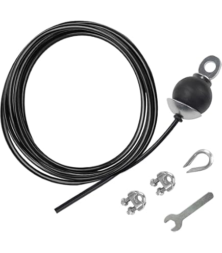 SERTT Latzug Seilzug Fürs Home Gym – Fitness-Kabelsystem Mit 2 Rollen & Griffen Für Lat Pull Down, Bizeps, Trizeps