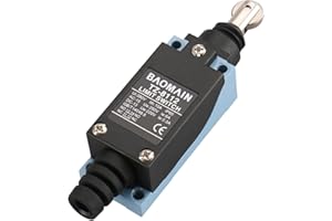 BAOMAIN Final de carrera, Momentáneo de émbolo rodante, 10A 380VAC NC-NO, Interruptor de recorrido, IP65, TZ-8112