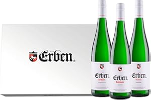 ‎LANGGUTH ERBEN LANGGUTH ERBEN Weißwein Geschenkset Lieblich bis Edelsüß – Prädikatswein Probierpaket in 3er Geschenkbox – Deutschland - Ideales Wein Set als Geschenk zum Fest in Geschenkpackung (3 x 0.75 l)