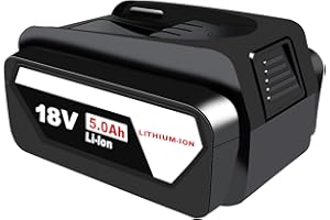 Remate 18V 5.0Ah Remplacement pour Bosch Power4All 18V Lithium-ION Batterie, pour Gloria 18V Batterie, pour Gardena Batterie, Compatible avec Bosch Batterie PBA PSB PSR