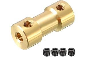 sourcing map axel koppling 3,17 mm x 4 mm kontakt adapter för RC flygplan Boot Motor L25XD10 3x4mm L20XD9 gyllene