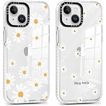 Coque IPhone 15 Avec Motif Fleurs Hibiscus – 2 Pièces Transparentes Souples – Protection Antichoc Et Antirayures
