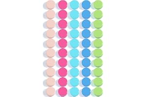 DUJEQM Aimant Puissant - 50PCS 5 Couleurs Aimant Frigo Ronds, Petits Aimants Tableau Magnétique | Mini Magnet Frigo | Aimant Plat Decoratif pour Cuisine Bureau École Artisanat et Tableau d'Affichage