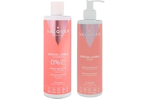 VALQUER PROFESIONAL Valquer Pack Especial Rizos. Champú 1 L y Mascarilla 975 ml. Tratamiento de Cabello Rizado Método Curly para Rizos Definidos. Hidrata y Suaviza con Keratina Vegetal y Activo derivado del Maíz. Vegano