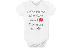 BesserBay Baby Strampler Body Kurzarm Erster Muttertag Geschenk 0-12 Monate