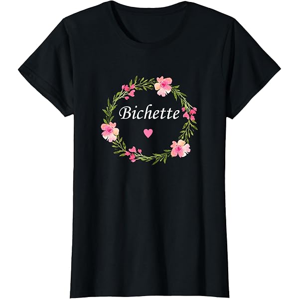 Sweat à Capuche "Bichette" - Surnom D'amour Humoristique - Cadeau Pour Copine, Saint-Valentin, Noël