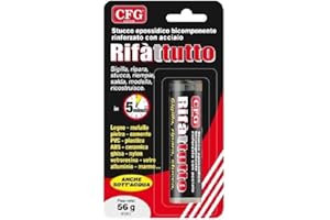 CFG 1808 CFG - RIFATUTTO STUCCO EPOSSIDICO BICOMPONENTE RINFORZATO CON ACCIAIO AGISCE IN 5 MINUTI PER TUTTI I TIPI DI MATERIALI