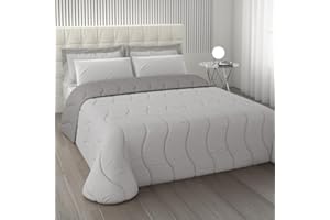 L'ANTICO ARCOLAIO - Piumone Matrimoniale Invernale, Calda Trapunta Double Face (300gr/mq) in Microfibra, Copriletto Caldo, Made in Italy