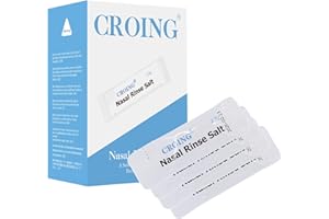 CROING 𝗦𝗮𝗹𝗲 𝗟𝗮𝘃𝗮𝗴𝗴𝗶 𝗡𝗮𝘀𝗮𝗹𝗶 - 120 x Sale Lavaggio Nasale per Pulizia & Irrigazione del Naso, Irrigatore Nasale, Irrigazione Nasale, Neti Pot, Sinus Rinse, Neti Lota