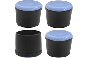cyclingcolors 4x Tappi piedini con scivolo Teflon tavoli sedie gambe mobili protezioni gomma (20mm)