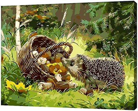 Infashionport16x20 inch DIY Paint By Number Cute Panda Animal Painting On Canvas Home Decor - 1#