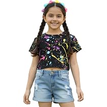 A2Z 4 Kids Top Crop Simple T Shirt Feel Soft Comfortable Summer Elegant