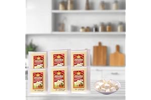 Ayurveda Foods - Bio Paneer (Panir) Käse Natur 6er Set à 200g Vegetarisch Organic, frei von Konservierungsstoffen oder künstlichen Aromen 100% aus Bio-Milch