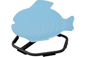 MagicMeadow Sensory Spinning Fish | Kinderspielzeug Stuhl mit Hex Base, geeignet für Autismus, pädagogische Ressource für besondere Bedürfnisse. Bereichert das Spiel und die Erkundung (Blau)