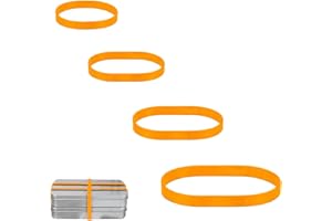 XINGRUN Gros élastique Caoutchouc Jaune 2,5/4/6/7CM Fort Élastiques postuler à École Bureau Cuisine Couturiere Créatif Poubelle(80pieces)