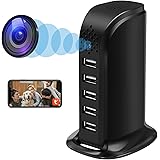 Nisanmoon 2.4/5G WiFi Telecamera Spia Nascosta 5 Porta USB Caricatore Fotocamera HD 1080P supporto di Rilevamento del Movimen