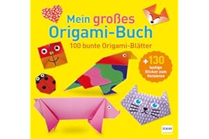 Mein großes Origami-Buch: Mit 100 Blatt buntem Origami-Papier und 130 Stickern