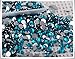 RayLineDo® Pack of 1000 x 2mm Flat Back Rhinestones Diamante Acrylic Gems Scatter Diamonds Wedding Party Table Confetti Crystals Decoration Mixed Light Blue- High Quality