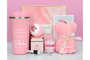GEEKEO Regalos Originales para Mujer, Regalo Cumpleaños Mujer Amigo Madre, Regalos dia de la Madre, Taza Termo Set Regalo para Mujer Regalos Mama Cumpleaños, Regalos Navidad Mujer Mama